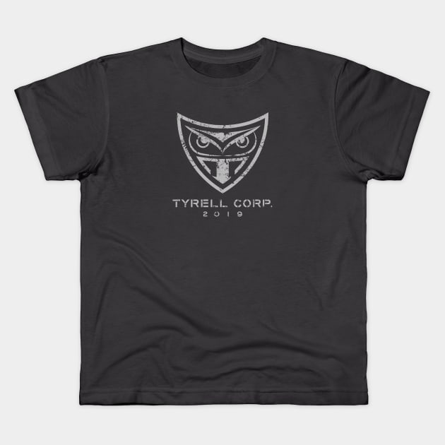 Blade Runner Tyrell Logo (light) Kids T-Shirt by GraphicGibbon